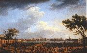 Claude Joseph Vernet Premiere vue du port de Toulon, vue du Port-Neuf pris a l'angle du Parc d'artillerie oil on canvas